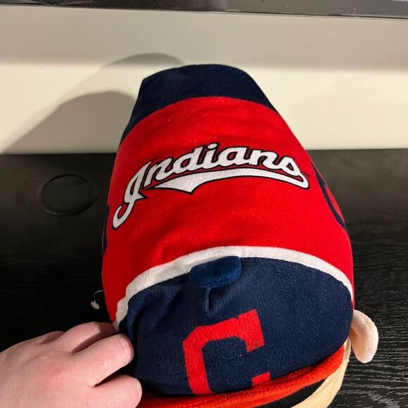 Cleveland Baseball Team Plush Pillow - Red and Blue Cleveland Indians - Picture 2 of 2